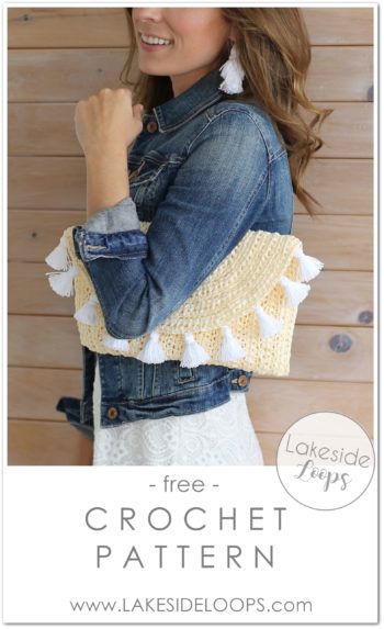 Evelyn Crochet Clutch Free Pattern Lakeside Loops