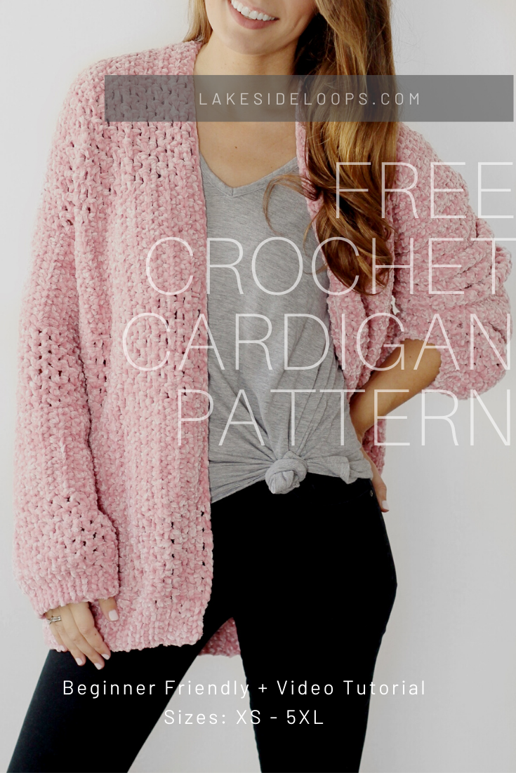 Delaney Velvet Crochet Cardigan – FREE Pattern – Lakeside Loops