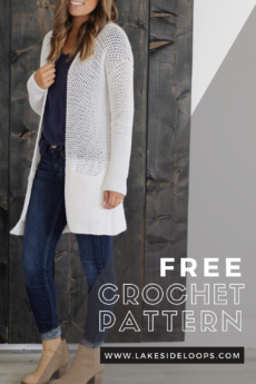 Peyton Crochet Cardigan – FREE PATTERN – Lakeside Loops