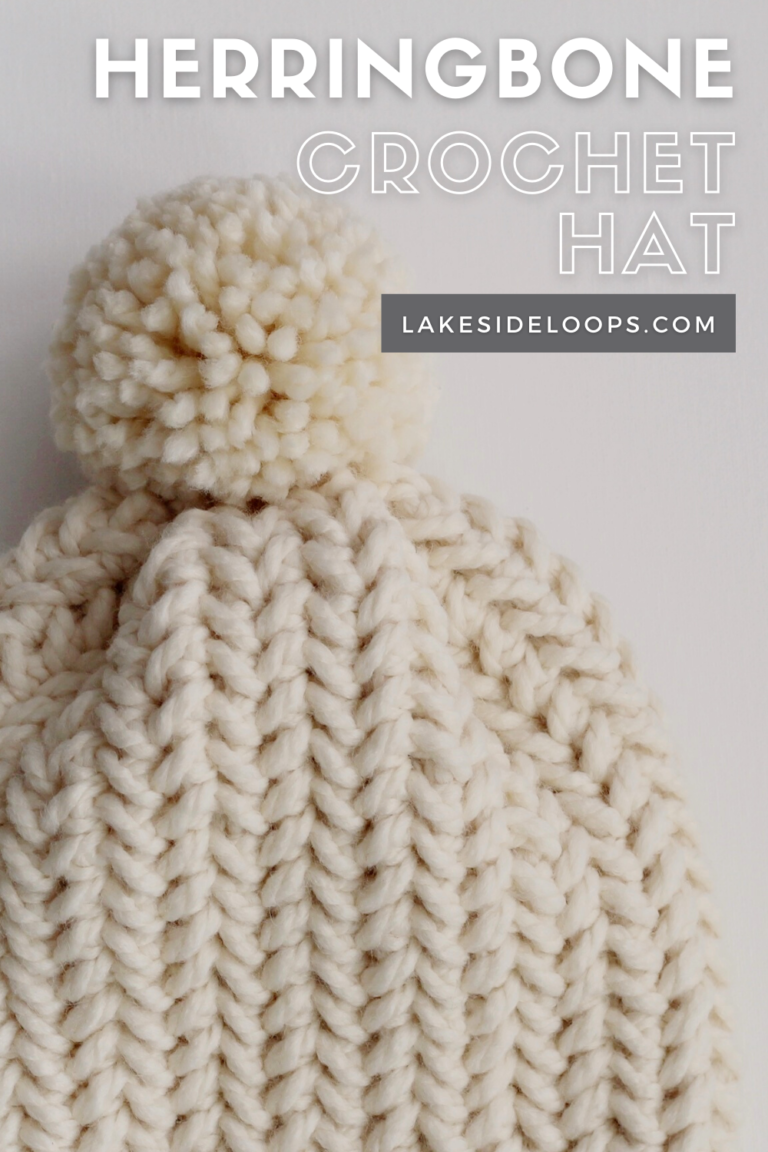 Heath Herringbone Crochet Hat FREE PATTERN Lakeside Loops