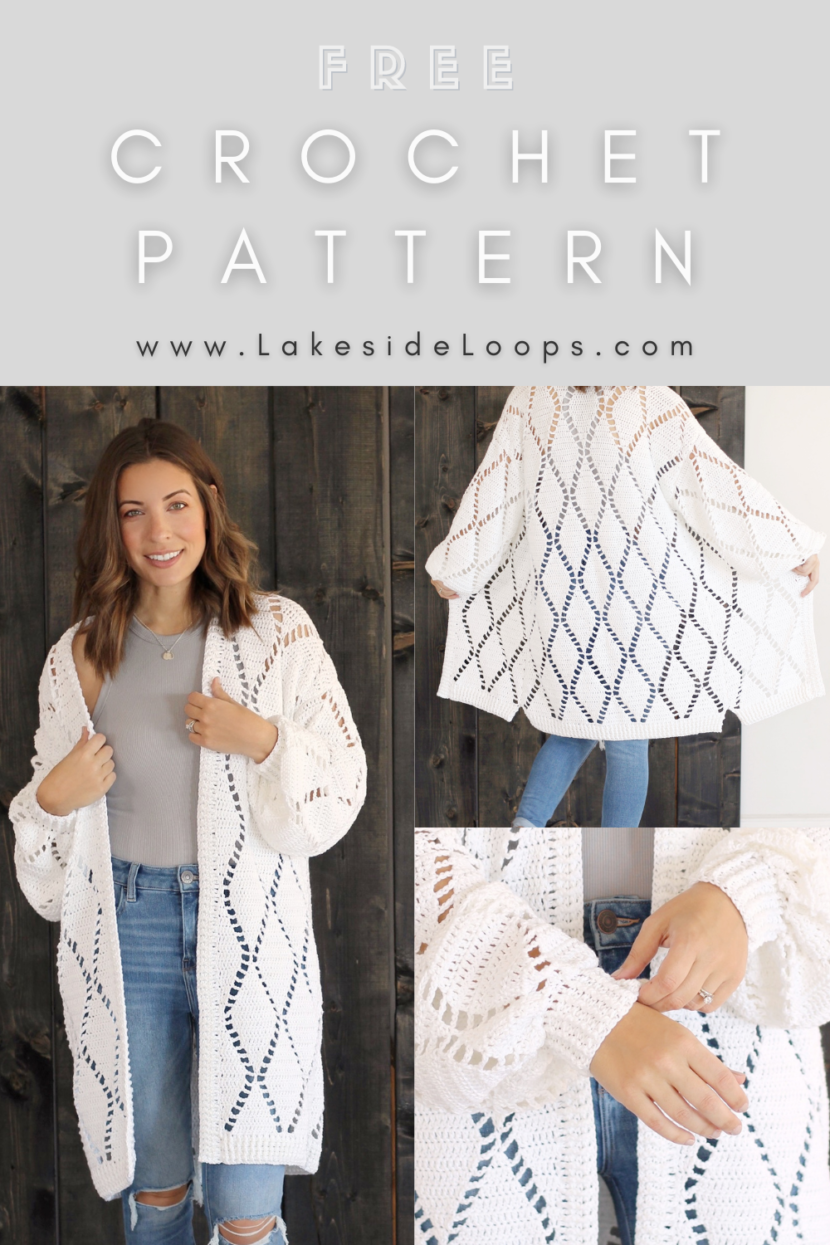 Eva Crochet Summer Cardigan – FREE PATTERN – Lakeside Loops